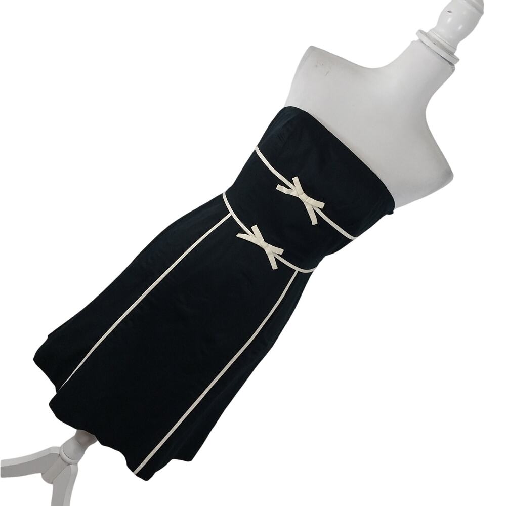 Ann Taylor Black and White Strapless Dress - Picture 9 of 9
